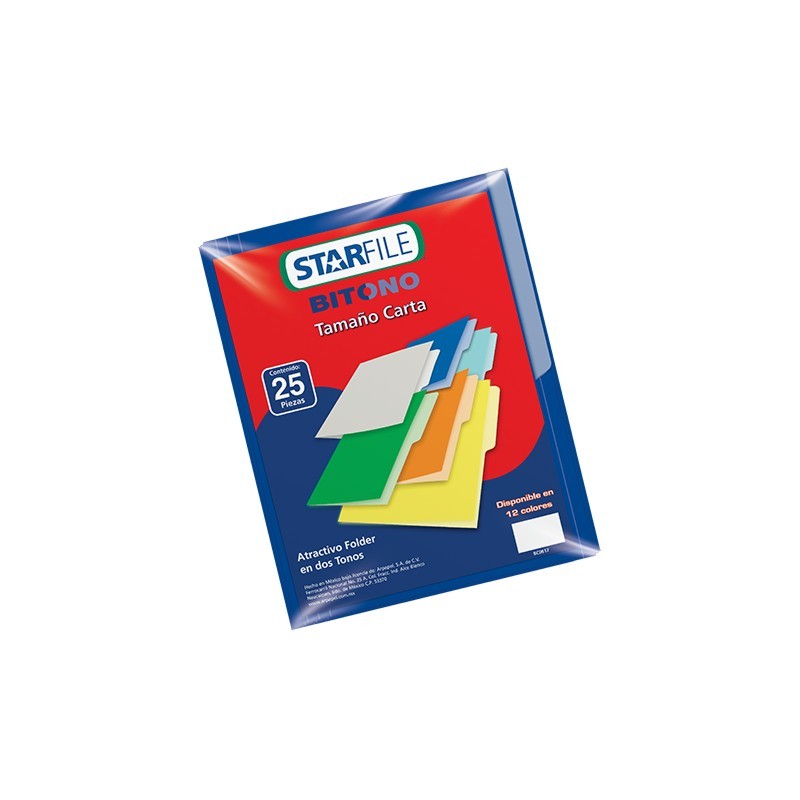 FOLDER STARFILE BITONO CARTA AZUL MARINO
