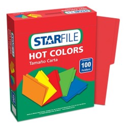 FOLDER STARFILE CARTA ROJO