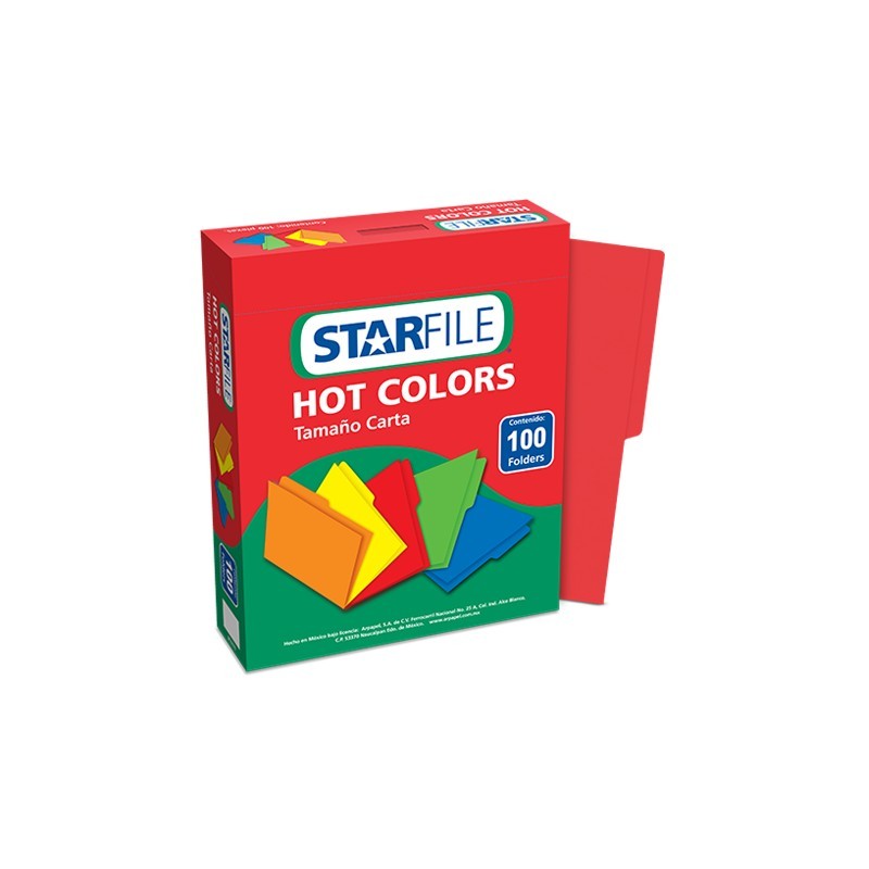 FOLDER STARFILE CARTA ROJO