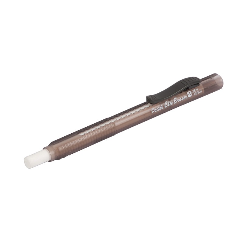 BORRADOR TIPO LAPIZ PENTEL ZE11T TRANSPARENTE NEGRO