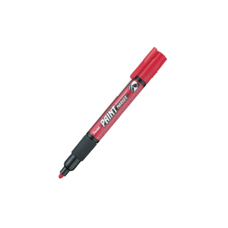 MARCADOR INDUSTRIAL PENTEL MMP20B PUNTA GRUESA ROJO