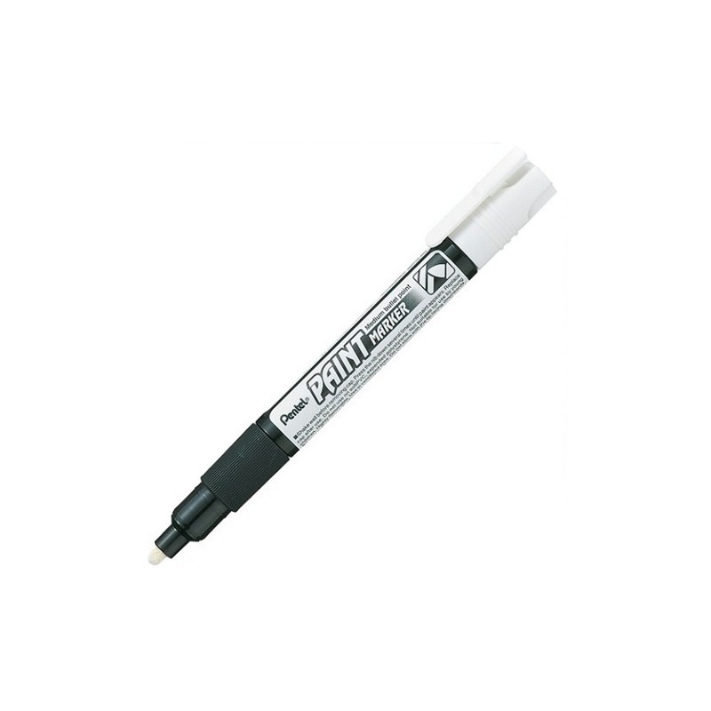 MARCADOR INDUSTRIAL PENTEL MMP20W PUNTA GRUESA BLANCO