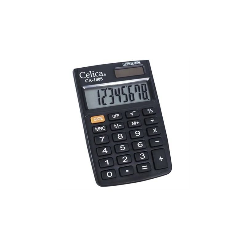 CALCULADORA DE BOLSILLO CELICA CA-100S 8 DIGITOS DUAL