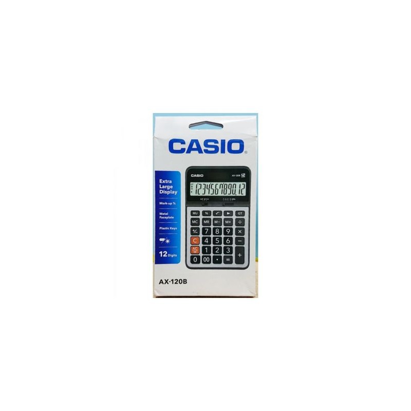 CALCULADORA DE ESCRITORIO CASIO AX-12B 12 DIGITOS
