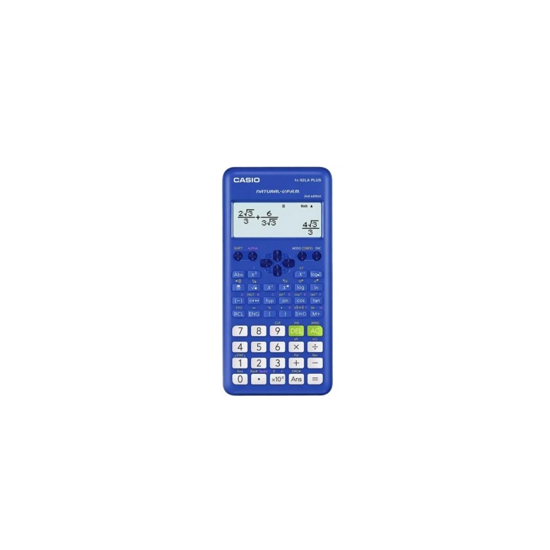 CALCULADORA CIENTIFICA CASIO FX-82LA PLUS AZUL CON 252 FUNCIONES
