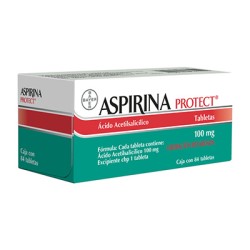 ASPIRINA PROTECT TABLETAS 100MG CAJA C/84  LIBERACION RETARDADA