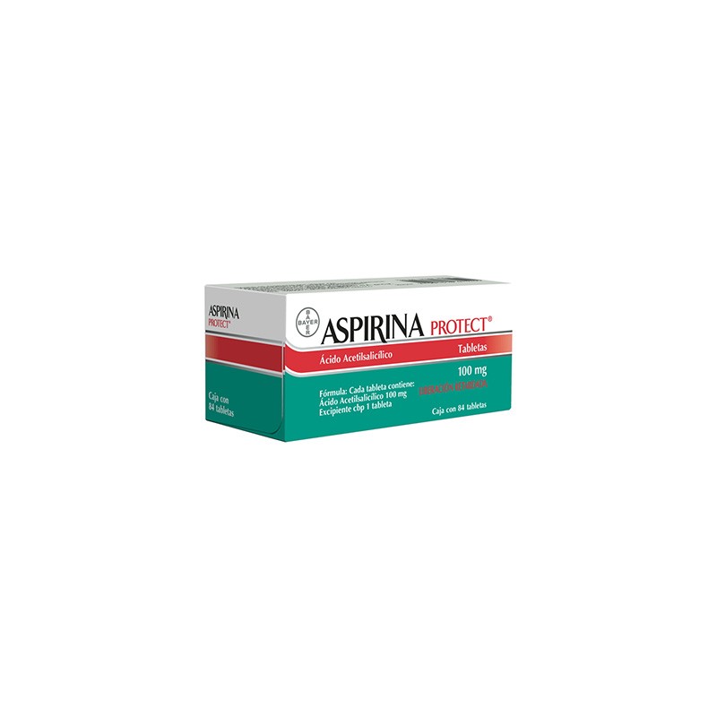 ASPIRINA PROTECT TABLETAS 100MG CAJA C/84  LIBERACION RETARDADA