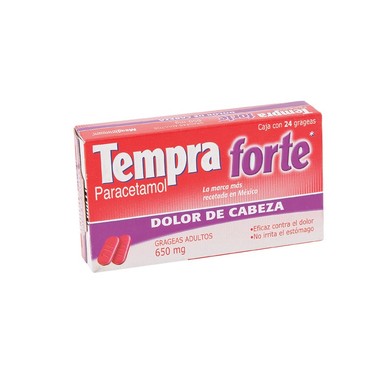 TEMPRA FORTE 650MG  CAJA CON 24 GRAGEAS