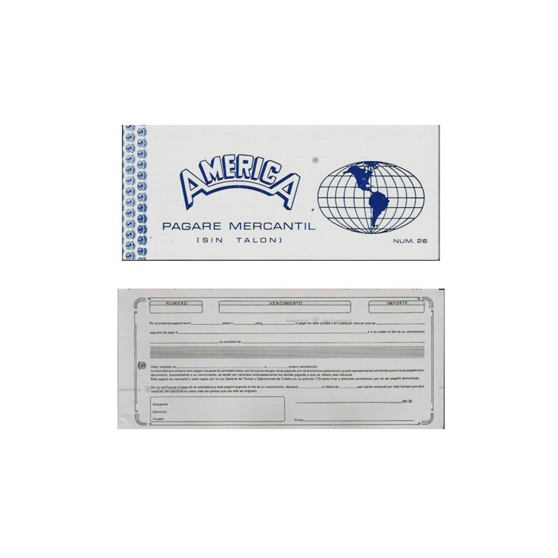 BLOCK PAGARES AMERICA 26 ORIGINAL 80 HOJAS