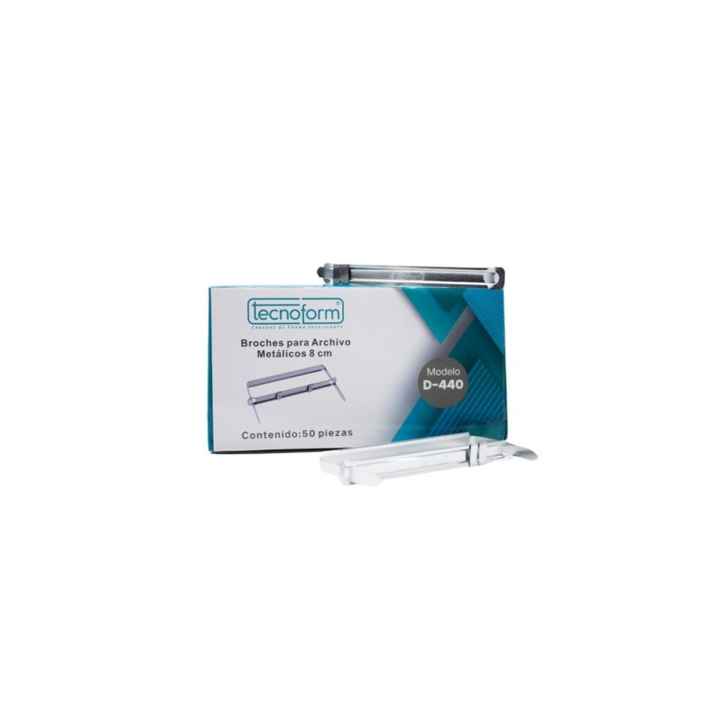 BROCHE ARCHIVO TECNOFORM D-440 8CMS CAJITA CON 50