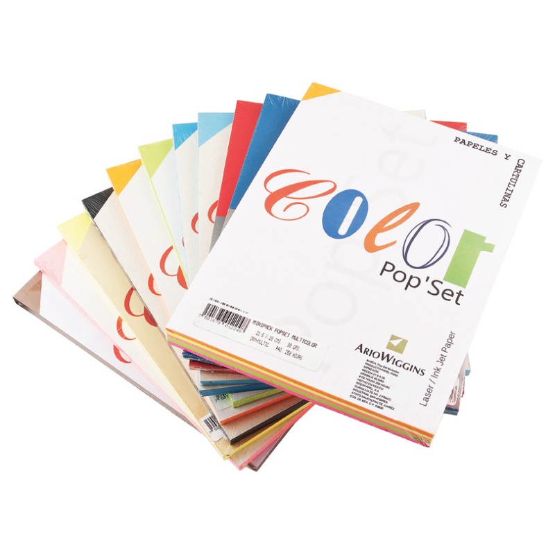 PAPEL BOND COLOR POP SET CARTA AZUL MARINO 19490 PAQUETE CON 100