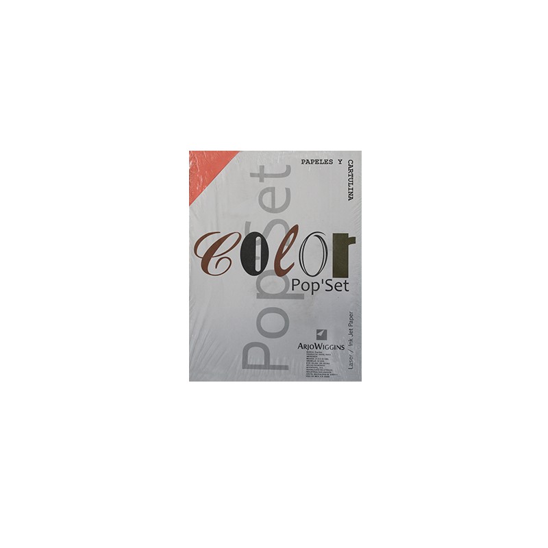 PAPEL BOND COLOR POP SET CARTA SALMON PAQUETE CON 100