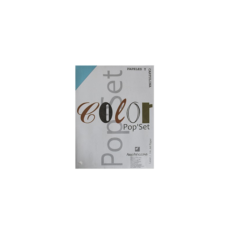 PAPEL BOND COLOR POP SET CARTA TURQUESA PAQUETE CON 100