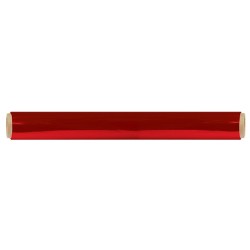 PAPEL METALIZADO ROLLO CON 25 MTS. ROJO ANCHO 53 CMS.