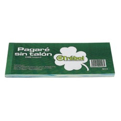 BLOCK PAGARES TREBOL M13 ORIGINAL 80 HOJAS