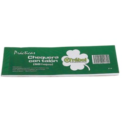 BLOCK PARA PRACTICA CHEQUERA TREBOL P14 50 HOJAS