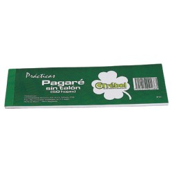 BLOCK PARA PRACTICA PAGARES TREBOL P15 SIN TALON 50 HOJAS