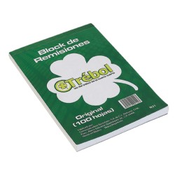 BLOCK REMISION TREBOL R31 TAMAÑO 1/4 OFICIO ORIGINAL 100 HOJAS