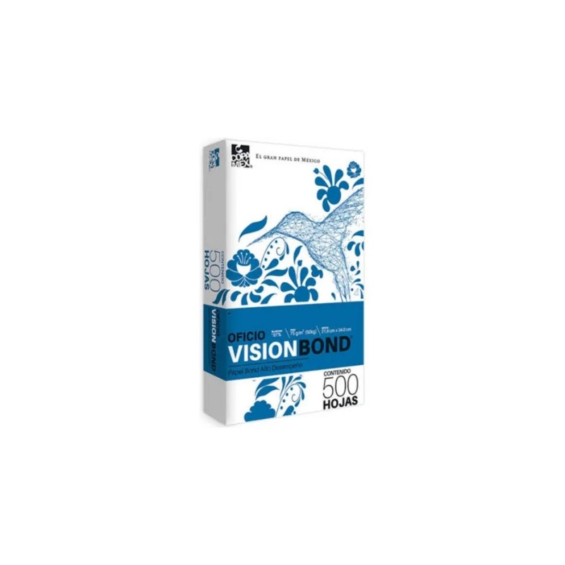 PAPEL BOND COPAMEX VISION BLANCO OFICIO 50 KGS. PAQUETE CON 500