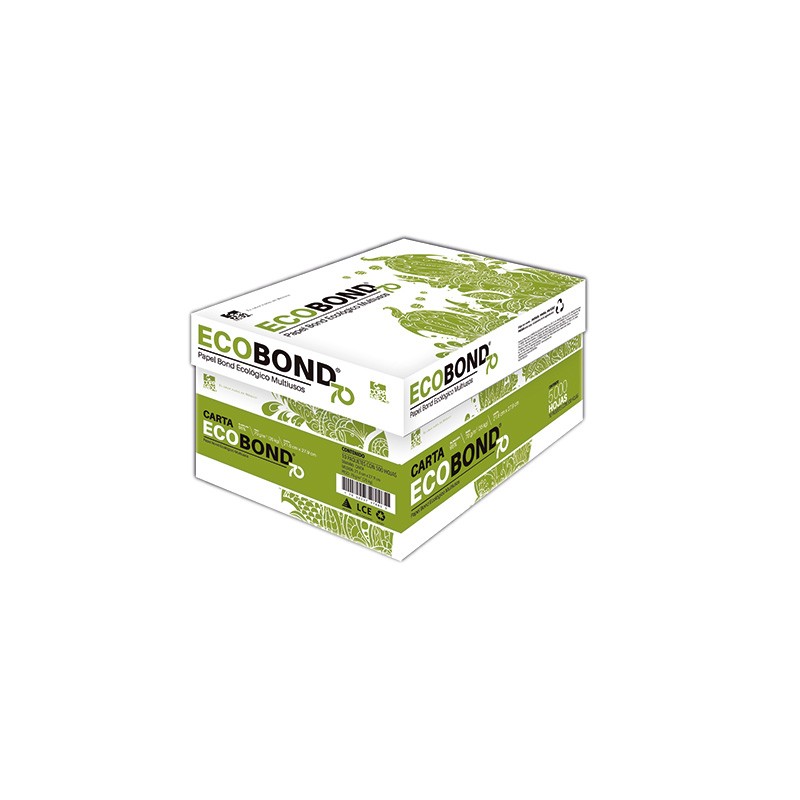 PAPEL BOND COPAMEX ECOBOND BLANCO CARTA 35 KGS. CAJA CON 5,000 HOJAS