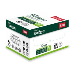 PAPEL BOND SCRIBE ECOLOGICO BLANCO CARTA 37 KGS. CAJA CON 5,000 HOJAS
