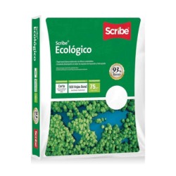 PAPEL BOND SCRIBE ECOLOGICO BLANCO CARTA 37 KGS. PAQUETE CON 500