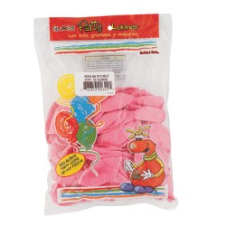 GLOBOS SALVER #9 ROSA BEBE BOLSA CON 50