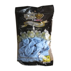 GLOBOS SALVER #7 AZUL BEBE BOLSA CON 50