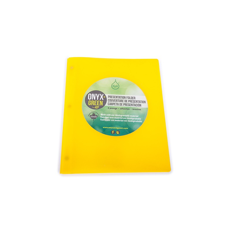 FOLDER 3 BROCHES ONYX+GREEN 6001 BIODEGRADABLE COLORES SURTIDOS