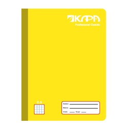 CUADERNO PROFESIONAL COSIDO KAPA COLORES 100 HOJAS CUADRO 5 MM