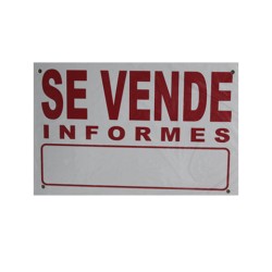 LETRERO ACRILICO 20X30 CMS. SE VENDE