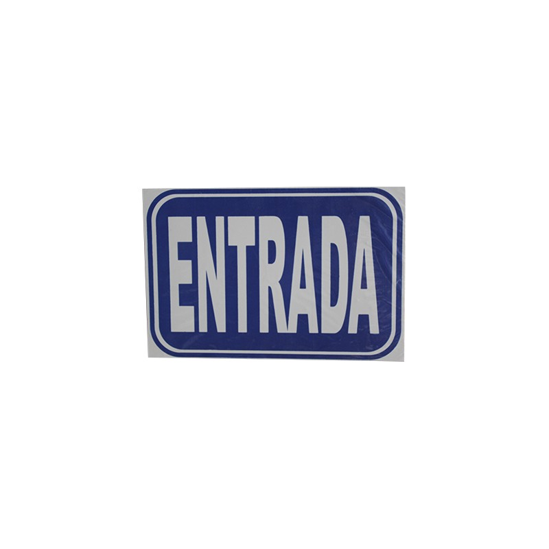 LETRERO ACRILICO 20X30 CMS. ENTRADA