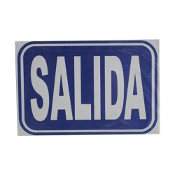 LETRERO ACRILICO 20X30 CMS. SALIDA
