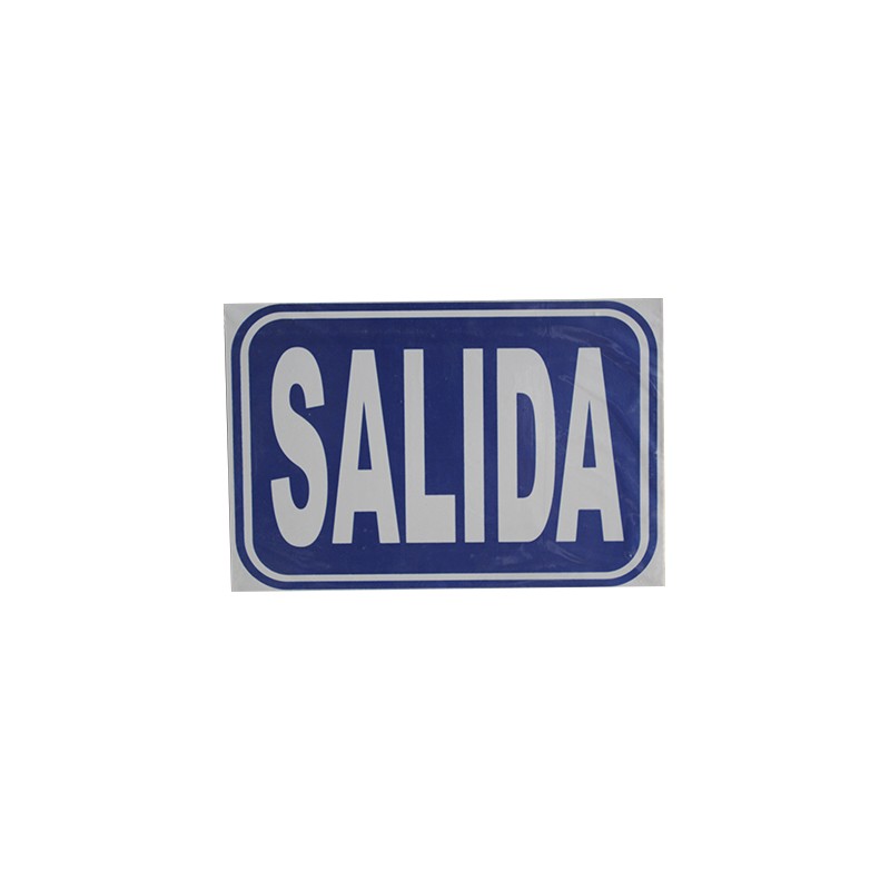 LETRERO ACRILICO 20X30 CMS. SALIDA