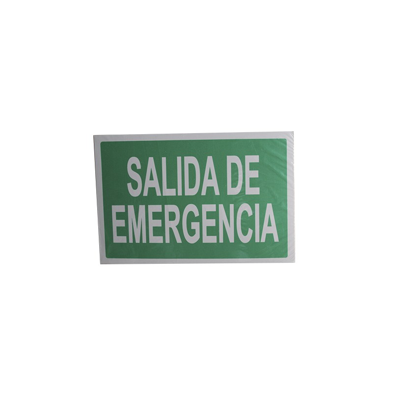 LETRERO ACRILICO 20X30 CMS. SALIDA DE EMERGENCIA