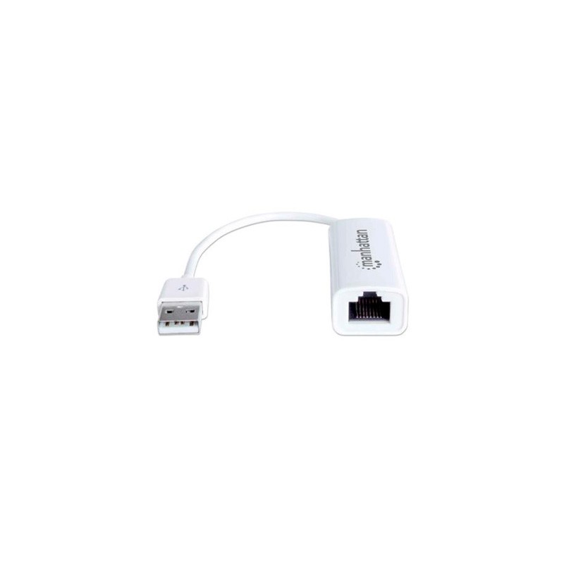 CABLE CONEXIÓN MANHATTAN FAST ETHERNET 506731 USB TIPO-A RJ45 BLANCO