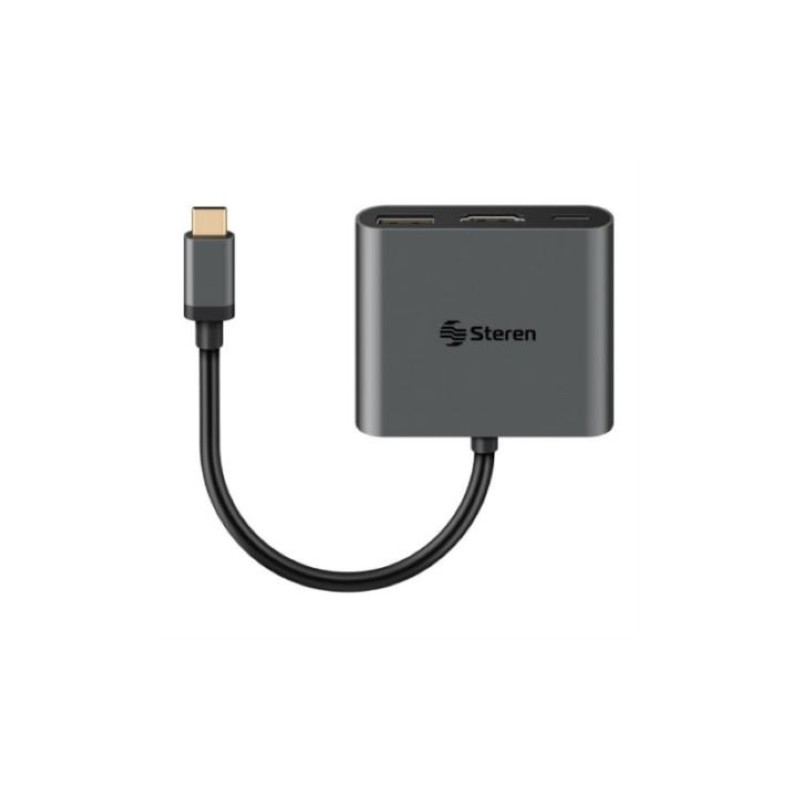 CABLE CONEXION STEREN USB-471 USB-C A HDMI Y USB-A 3.0 Y USB-C