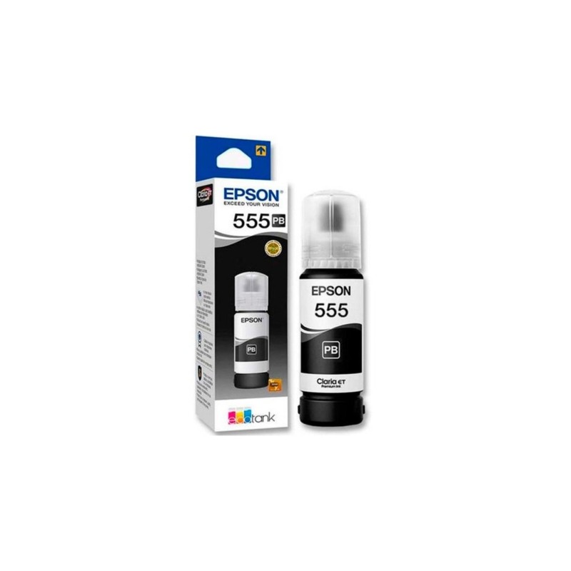 BOTELLA TINTA EPSON 555 T555120 NEGRO DYE