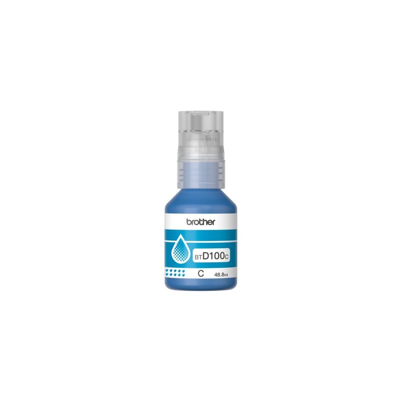BOTELLA TINTA BROTHER BTD-100C CYAN