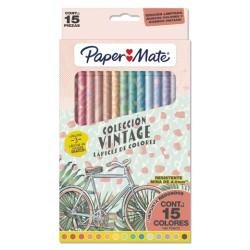 COLORES PAPERMATE VINTAGE 4MM CAJA CON 15