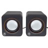 BOCINAS MANHATTAN SERIE 2600 AUDIO 3.5MM COLOR NEGRO