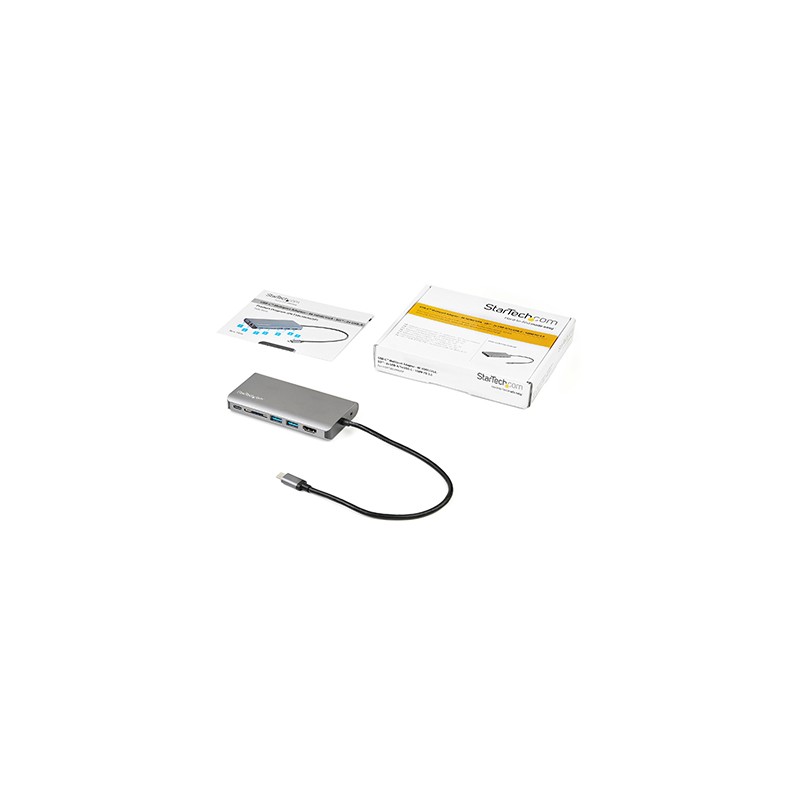 ADAPTADOR STARTECH DKT30CSDHPD3 MULTIPUERTOS USB-C COLOR GRIS