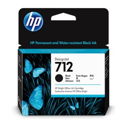 CARTUCHO INKJET HP 712 3ED71A NEGRO 80ML AMPLIO FORMATO