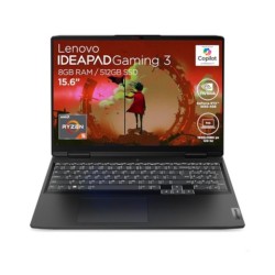 LAPTOP LENOVO IDEAPAD GAMING 3 15ARH7 AMD RYZEN 5 8GB RAM 512GB SSD 15.6" NEGRA
