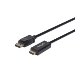 CABLE CONEXION MANHATTAN 152662 DISPLAYPORT A HDMI MACHO/MACHO 1 METRO NEGRO