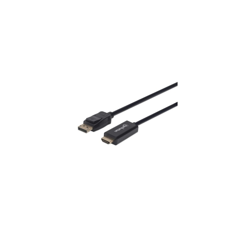 CABLE CONEXION MANHATTAN 152662 DISPLAYPORT A HDMI MACHO/MACHO 1 METRO NEGRO