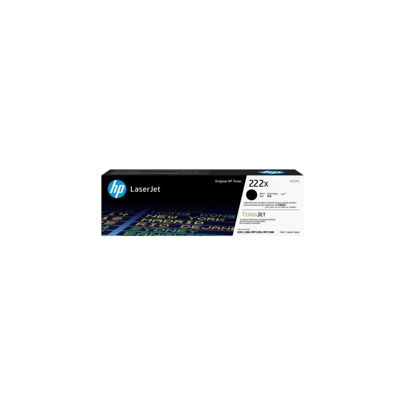 CARTUCHO TONER HP 222X W2220X NEGRO ALTO RENDIMIENTO