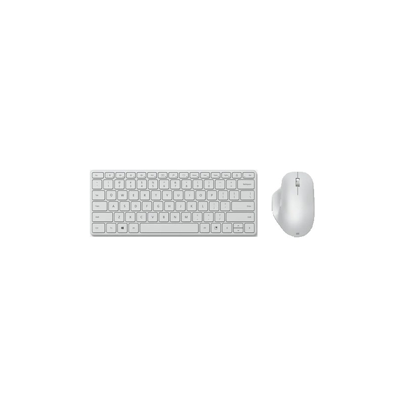 TECLADO BLUETOOTH MICROSOFT COMPACT DESIGNER GLACIAR KIT CON MOUSE
