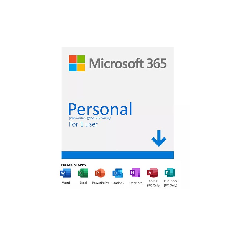 SOFTWARE MICROSOFT 365 PERSONAL ESD LICENCIA ANUAL DESCARGABLE