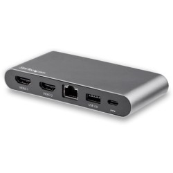 CONCENTRADOR MULTIPUERTOS USB-C STAR TECH A8402EE PARA DOS PANTALLAS HDMI 4K